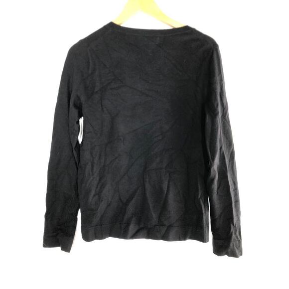 J. Crew Teddie Sweater Wool Cotton Blend Crewneck Black NWT Medium - Picture 4 of 8